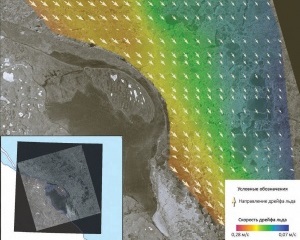 Космическая съемка акватории Карского моря и шельфа острова Сахалин с радиолокационных спутников Cosmo-SkyMed 1-4 для мониторинга ледовой обстановки